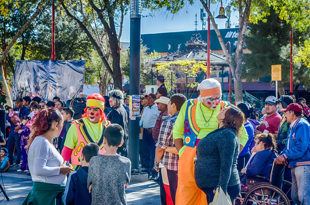 clowns in Juarez Mexico